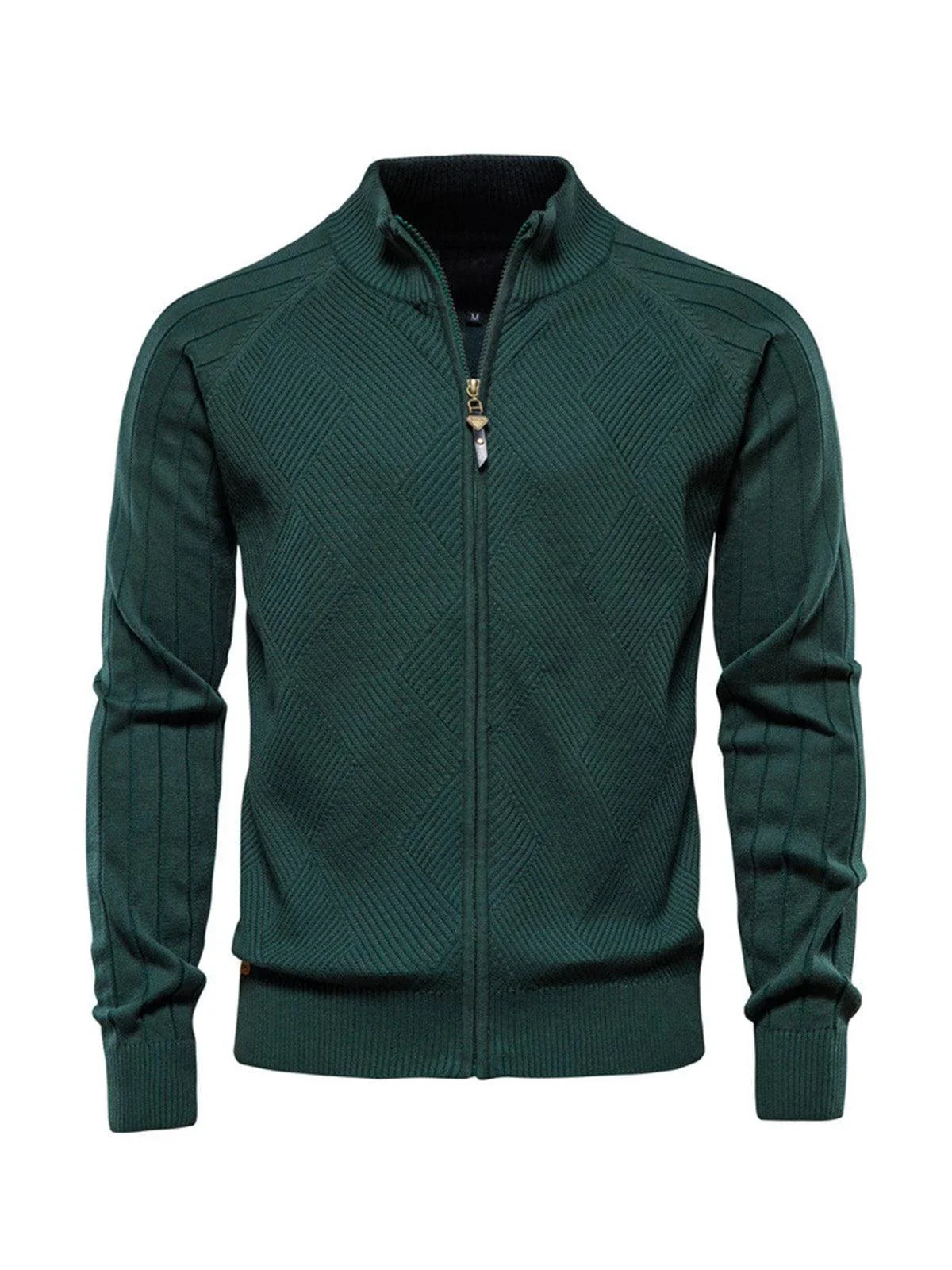 Oltre il Basico Cardigan Uomo da Golf in Maglia a Zip Completa