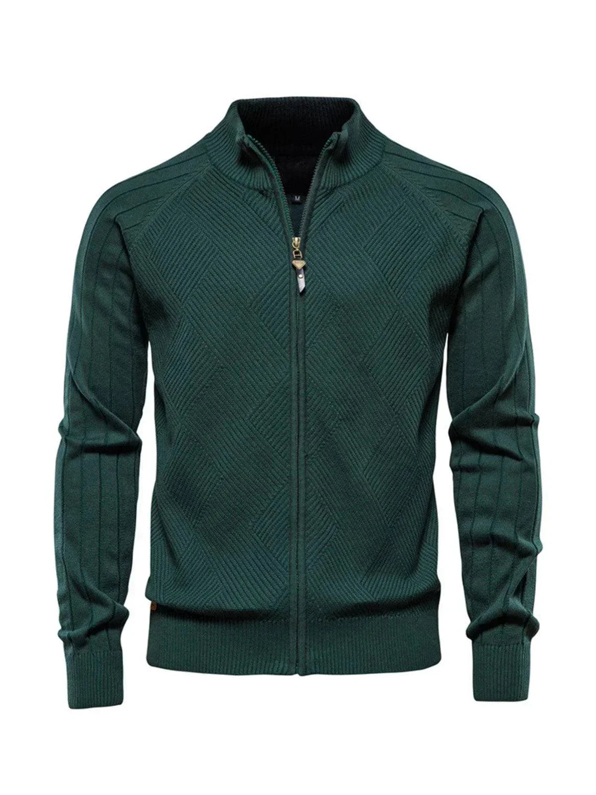 Oltre il Basico Cardigan Uomo da Golf in Maglia a Zip Completa