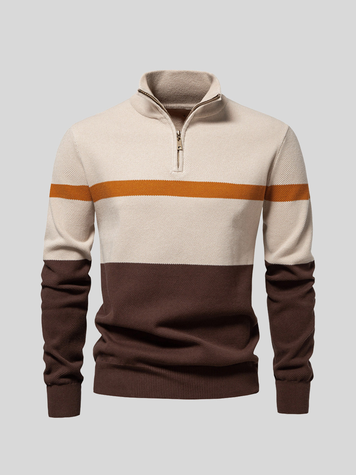 More Than Basic Men's Midweight Golf Quarter Zip Sweater