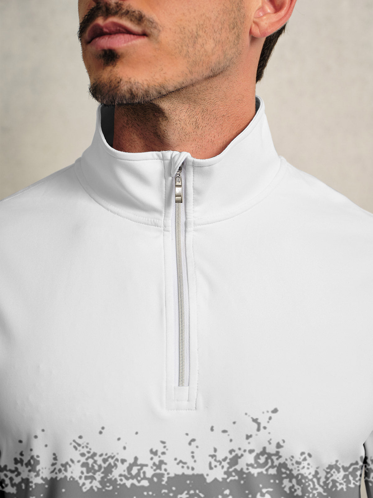Air Brush Golf Shirt Quarterzip UPF50+