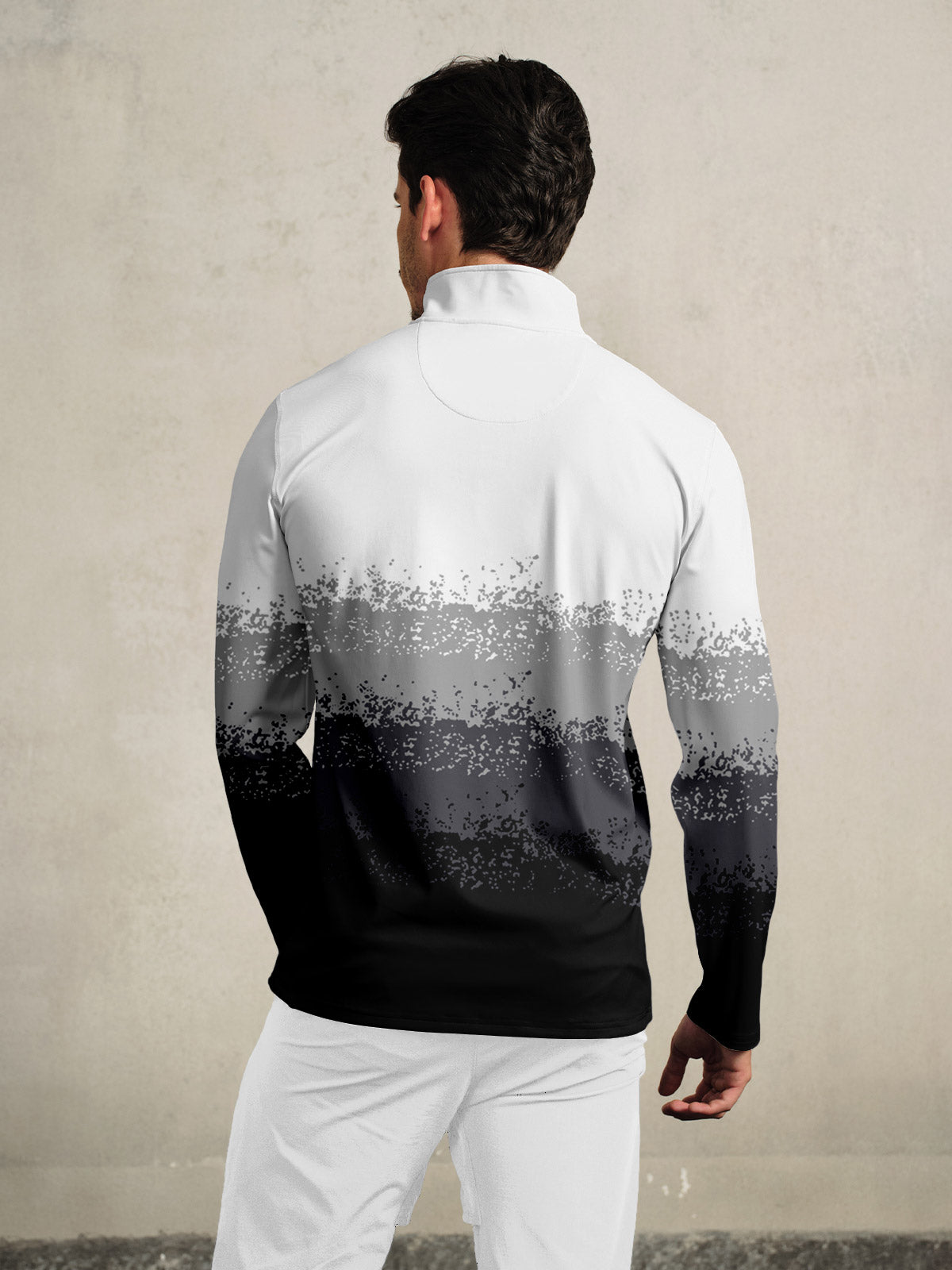 Air Brush Golf Shirt Quarterzip UPF50+