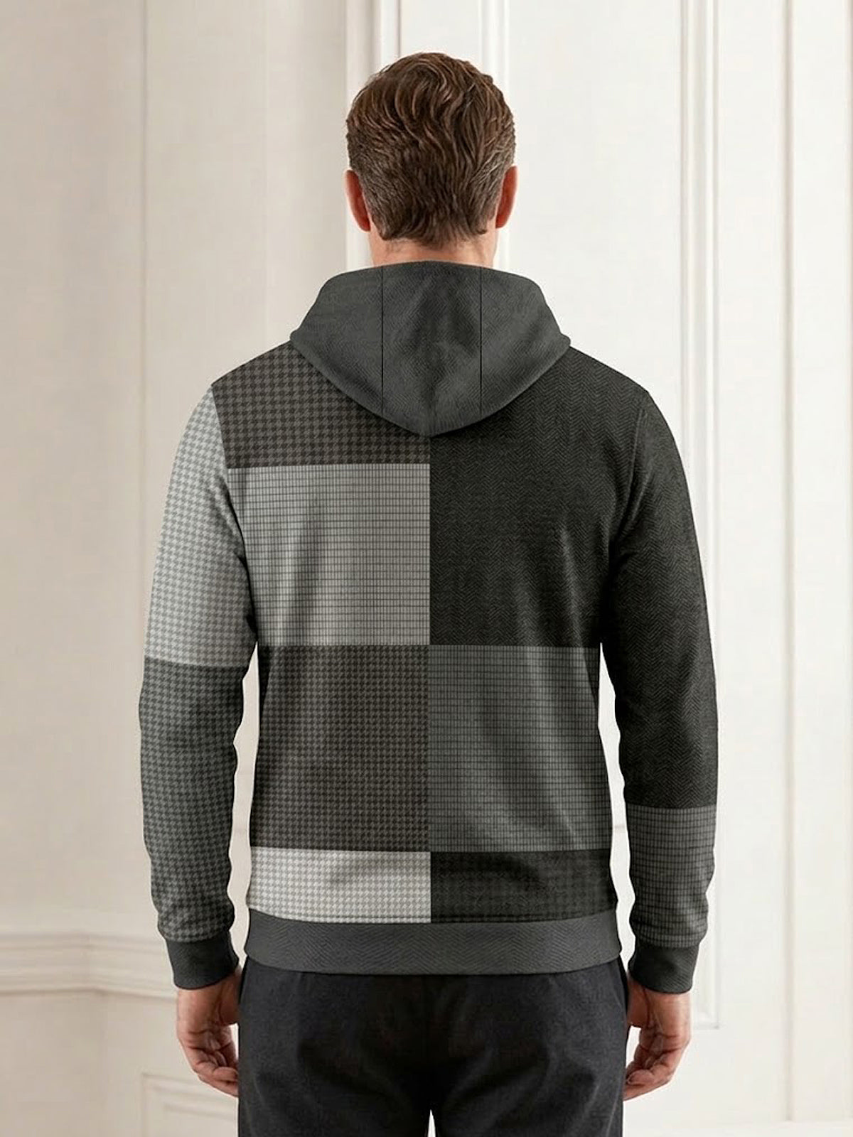 Fairway Patchwork Men's Golf Hooded Sweatshirt