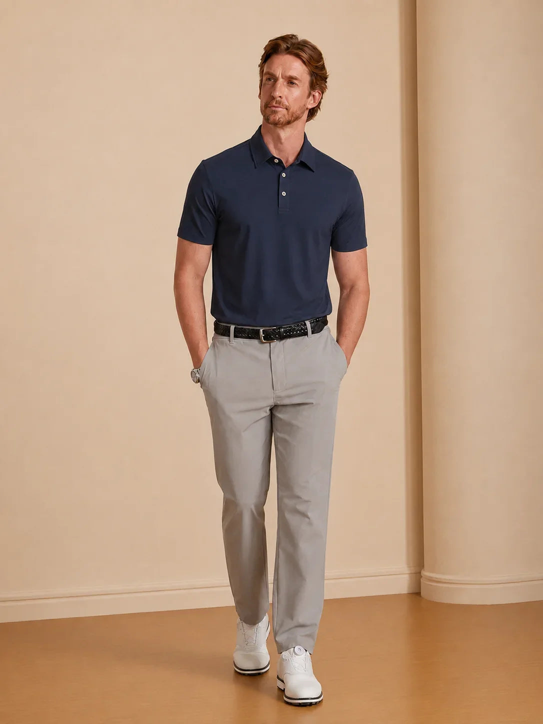 NyCool Men's Seamless Bonded Polo Shirt UPF50+