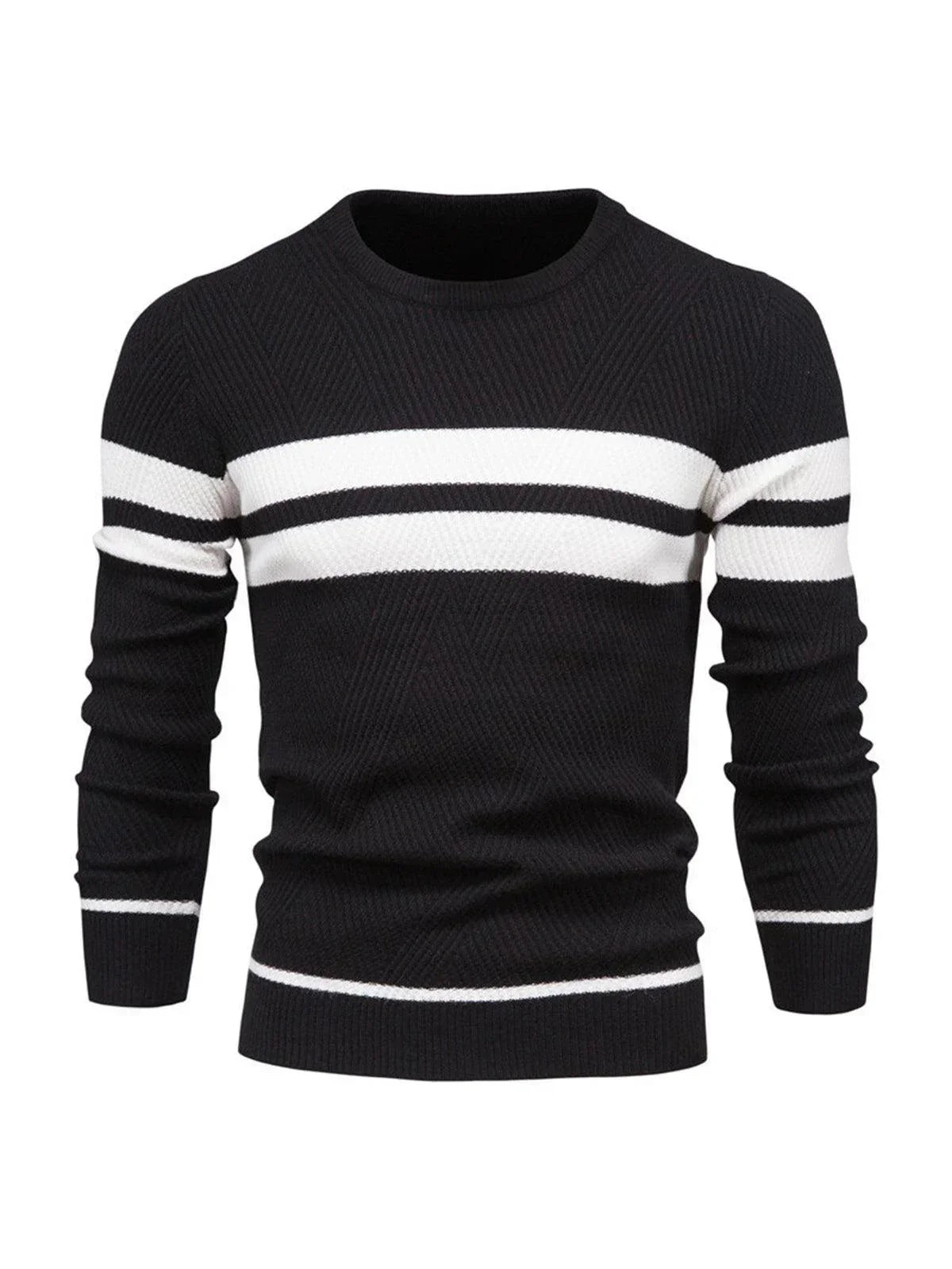 Pull de golf ras du cou pour homme « Pas si basique »
