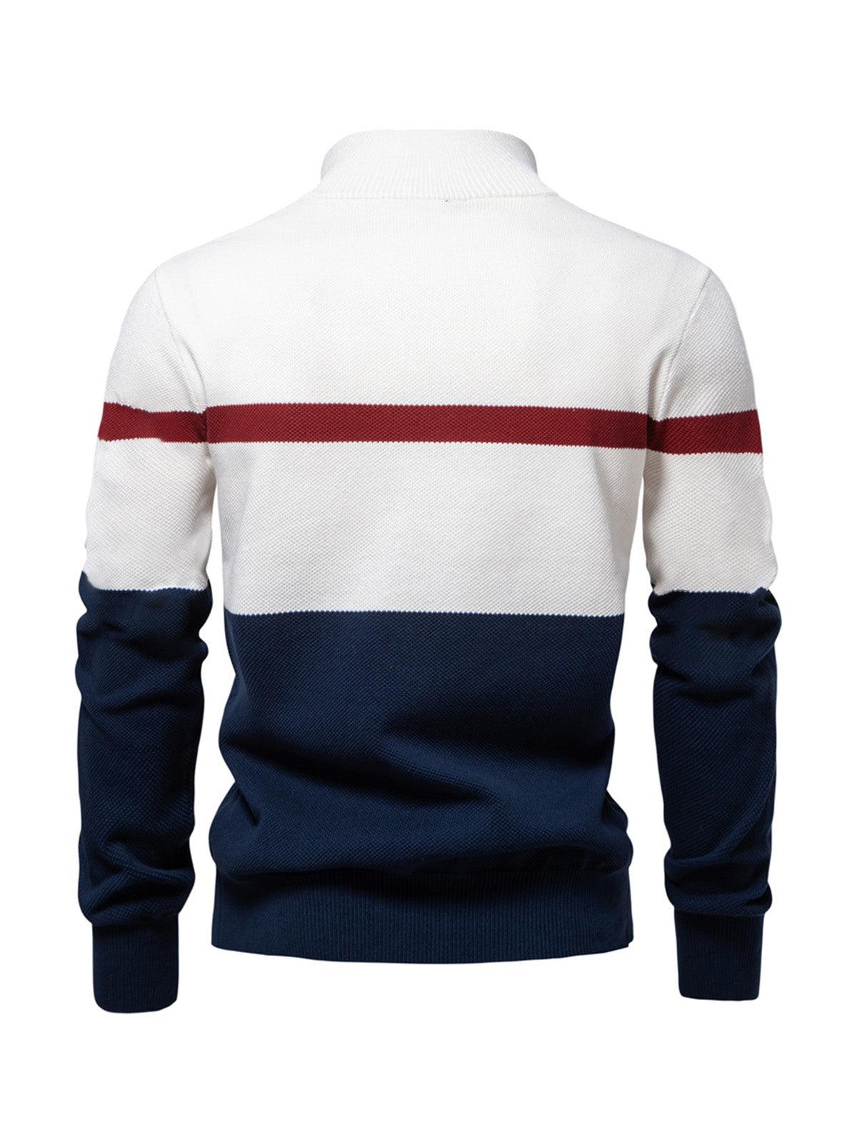 More Than Basic Men's Midweight Golf Quarter Zip Sweater