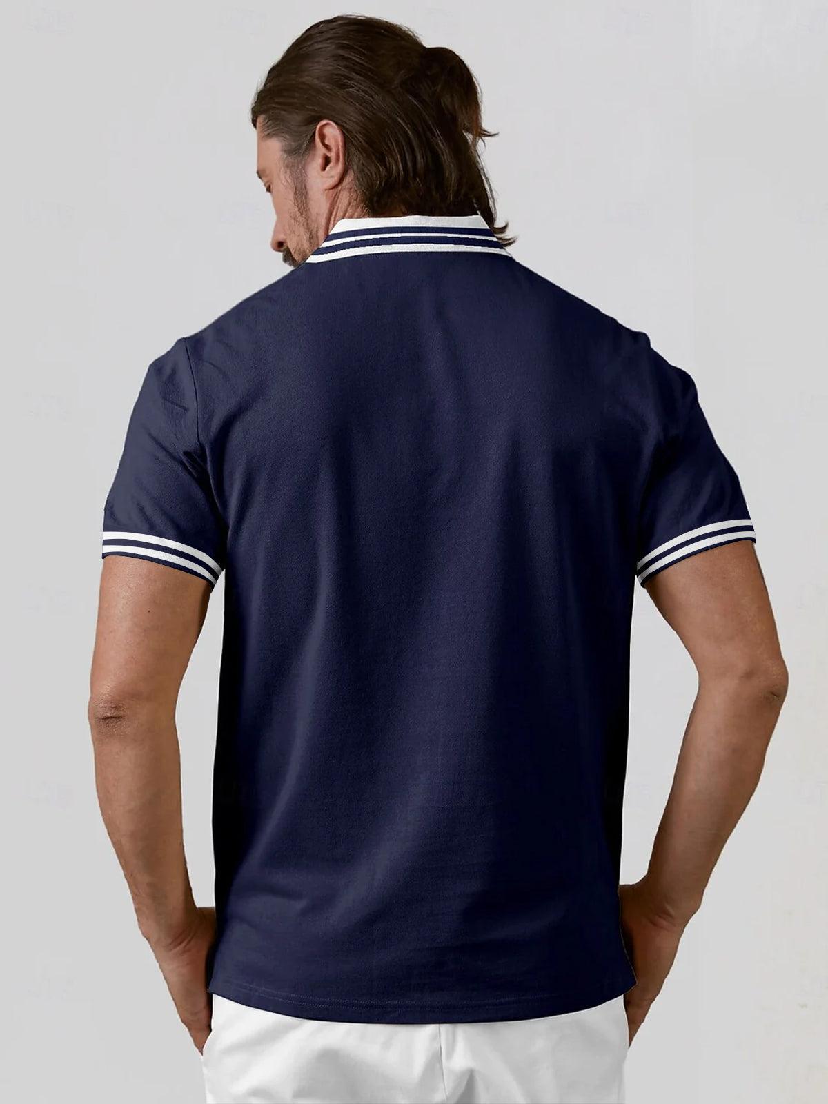 Playful Nautical Men's Polo Top UPF50+