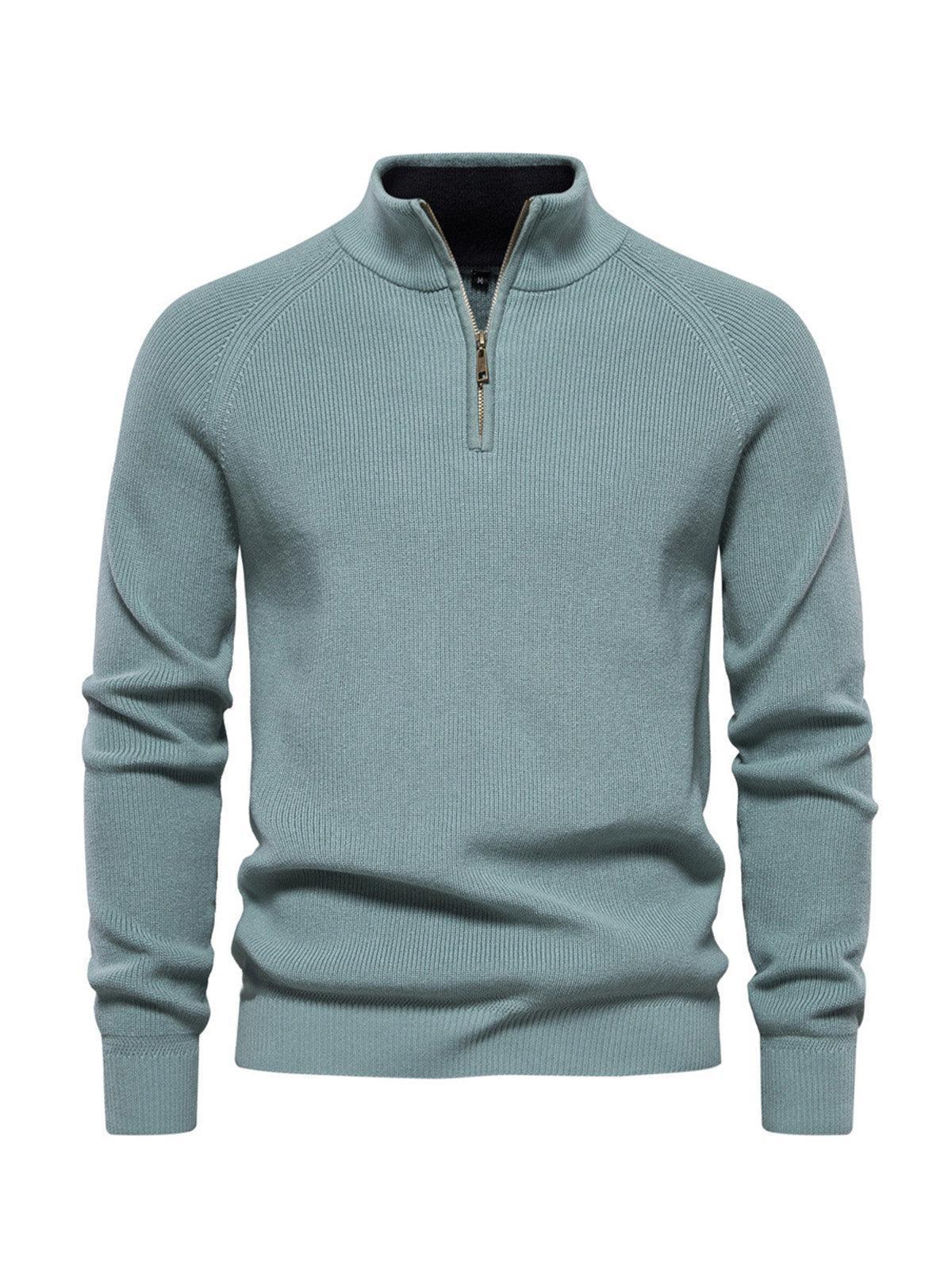 Più del Basico Maglione da Golf Uomo con Cerniera a Quarto