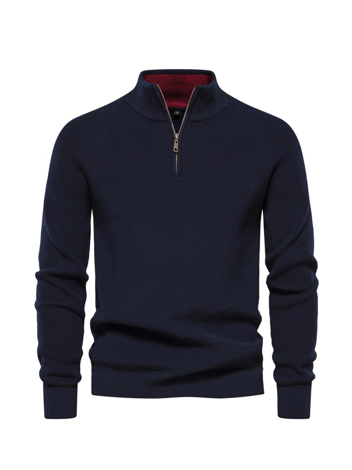 Non Solo Semplice Pullover da Golf Uomo con Cerniera a Quarto