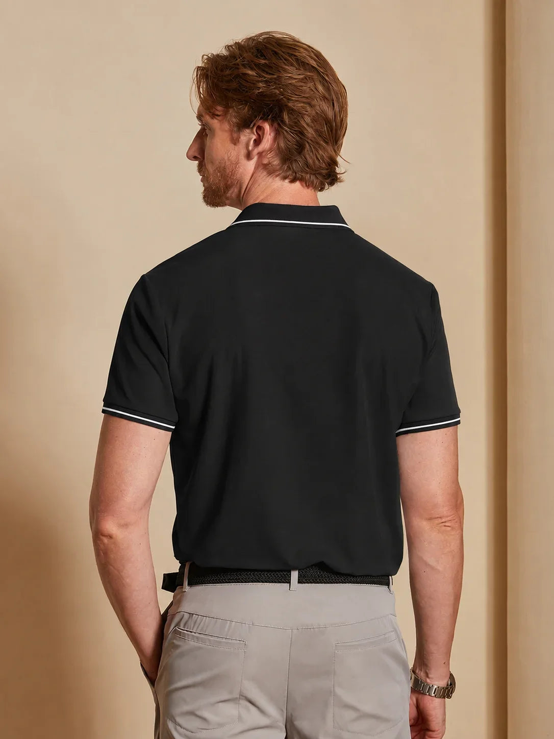 NyCool Men's Open Collar Polo Shirt