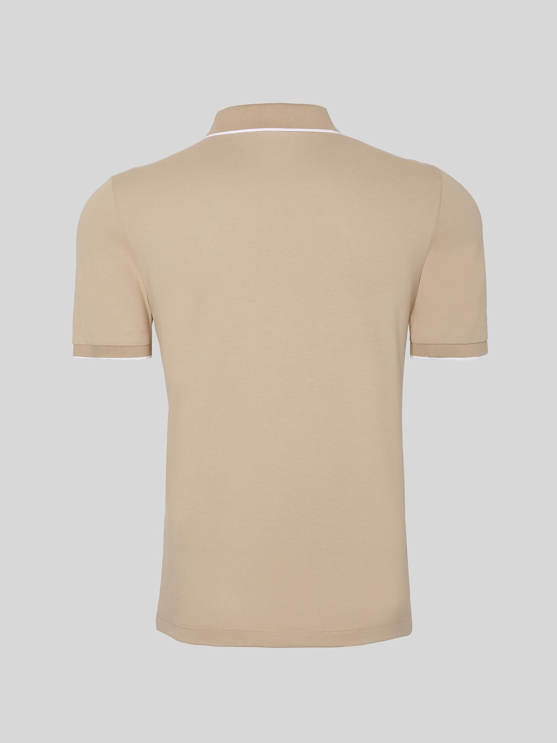 NaturalComfy Men's Quater Zip Short Sleeve Polo