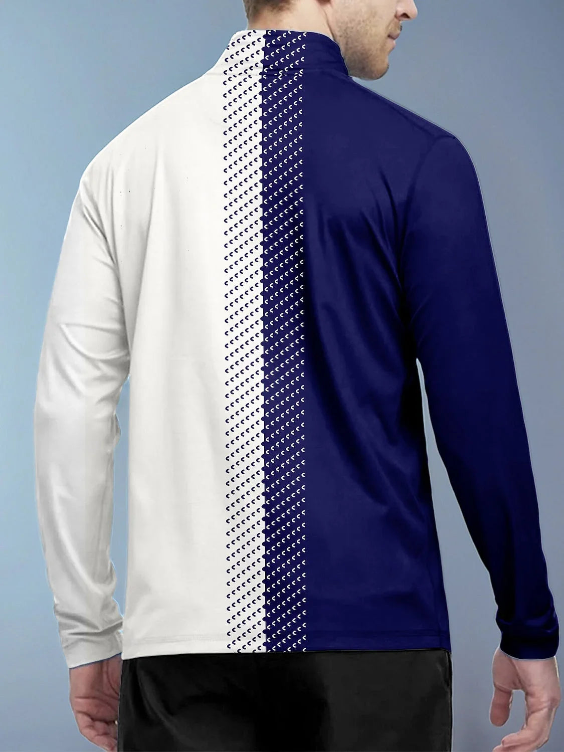 Camicia da Golf Uomo Non Così Classica con Mezza Cerniera UPF50+