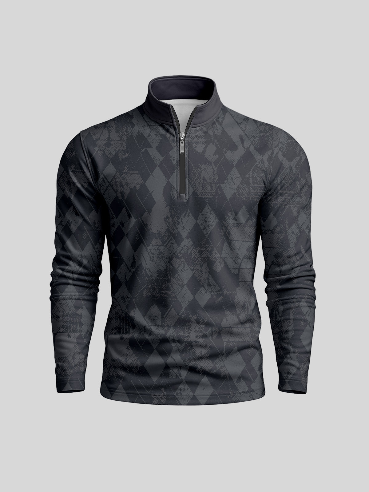 Fairway Patchwork Men's Lightweight Golf Shirt Quarterzip UPF50+