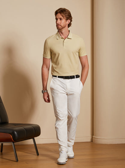 NudeMod Men's Cotton-Modal Polo Top
