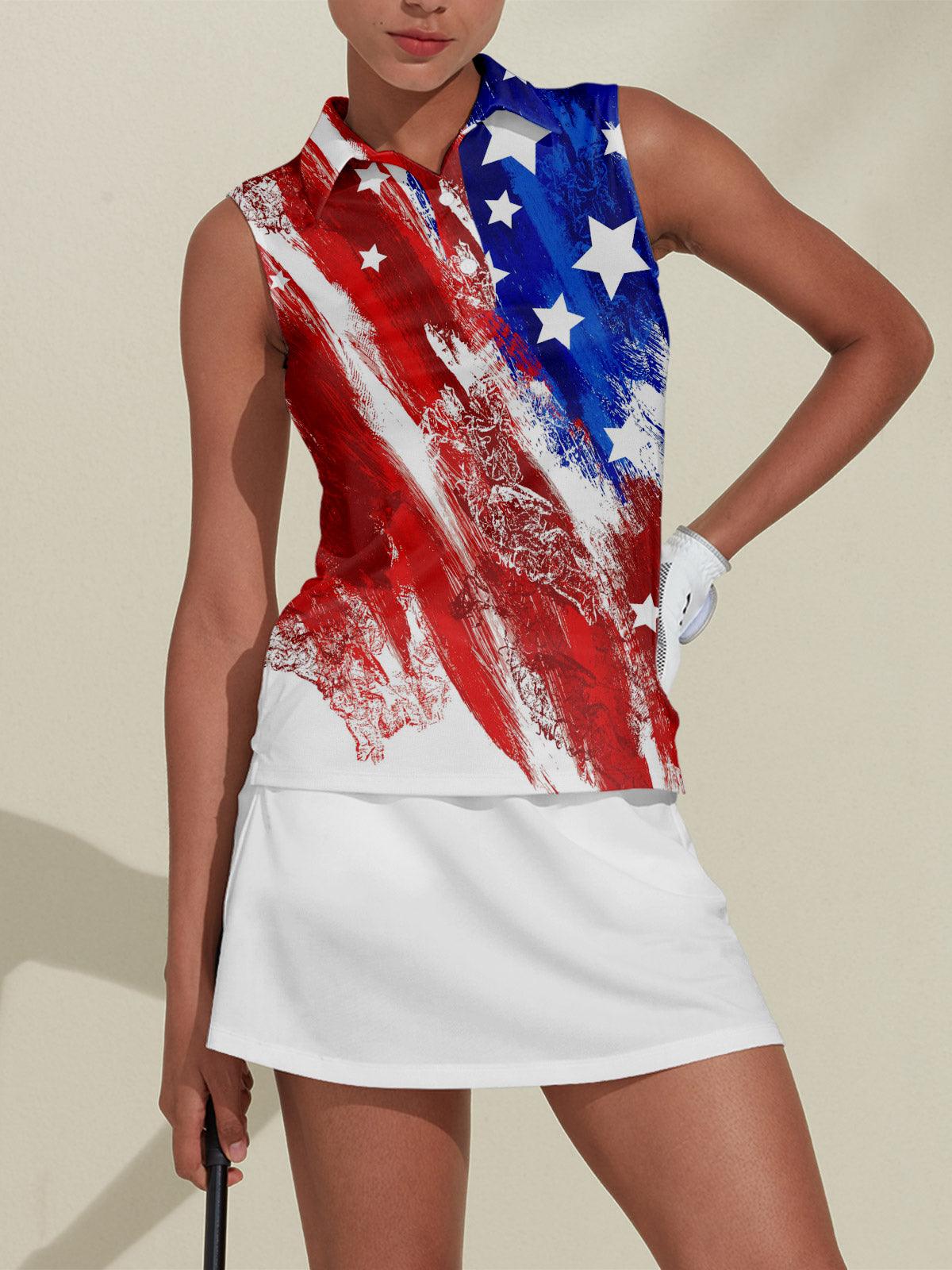 Hyper-prep-USA 1776 Polo Top UPF50+ - Acegolfs