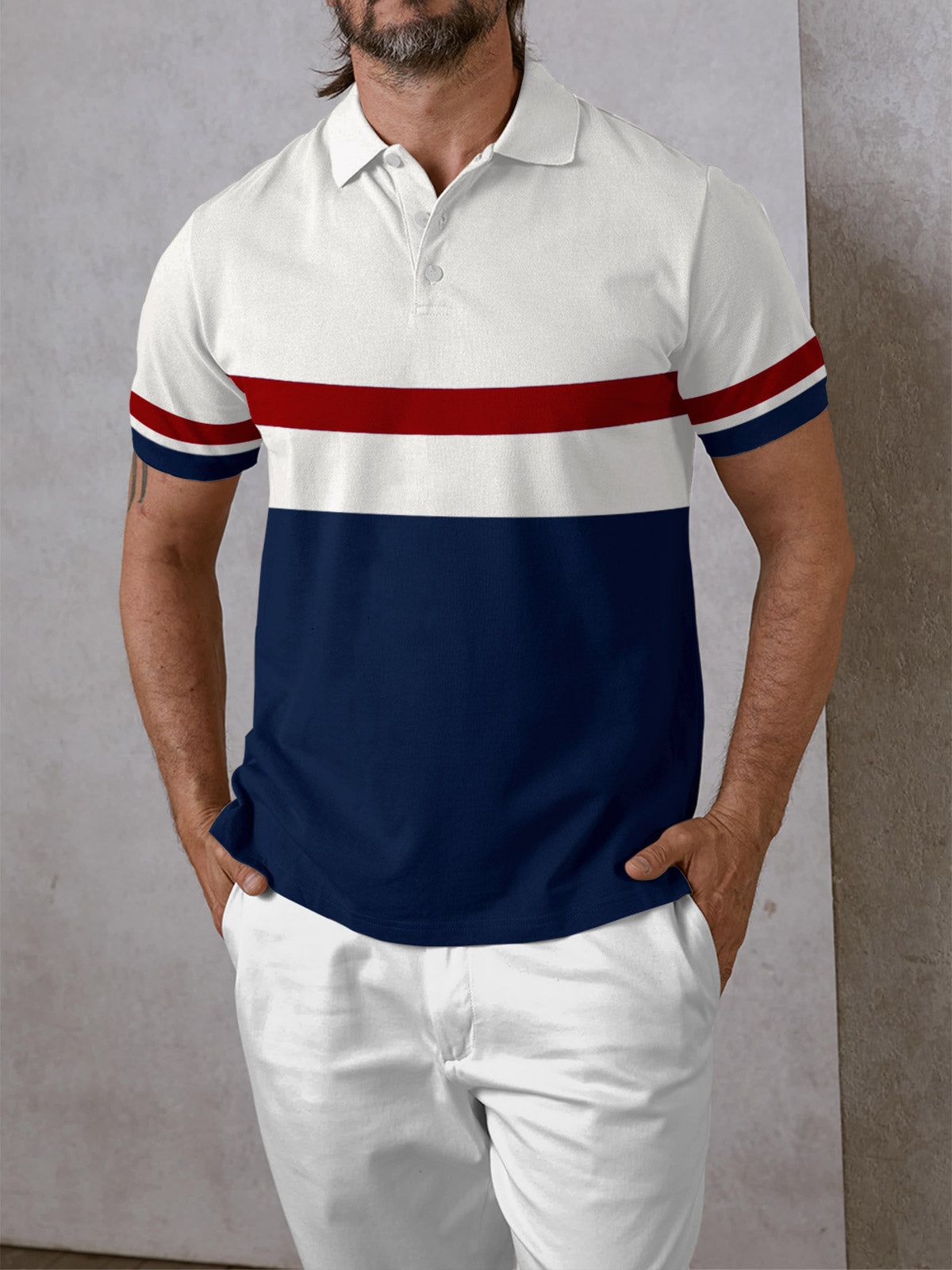 Playful Nautical Polo Top UPF50+
