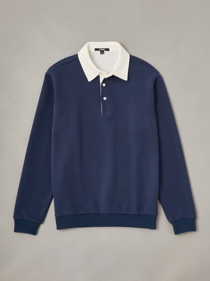 Sweat-shirt boutonné col chemise de golf homme Plus que basique