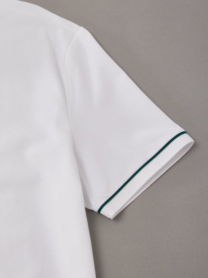 NaturalComfy Herrpolo med kontrasterande beslag