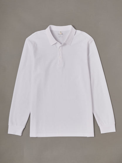 CotFlex Men's Cotton Blend Long-Sleeve Polo