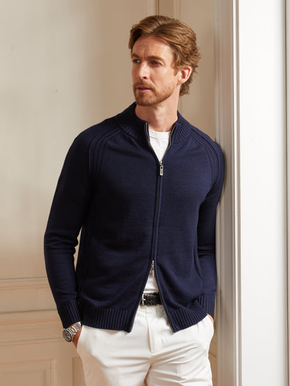 More Than Basic Men's Golf Full-Zip Cardigan