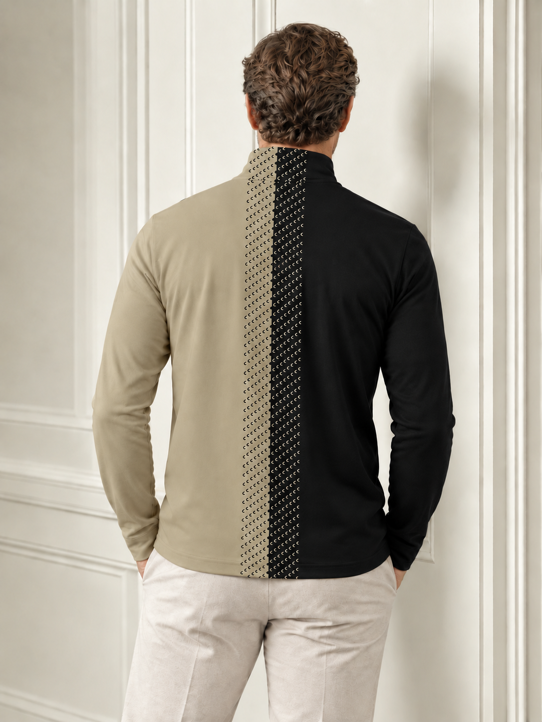 Non Così Classico Maglia da golf da uomo Quarterzip UPF50+