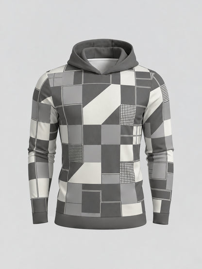 Fairway Patchwork Men's Golf Hooded Sweatshirt