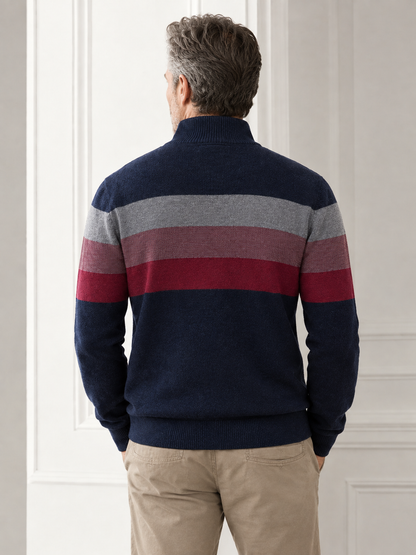 More Than Basic Men's Midweight Golf Quarter Zip Sweater
