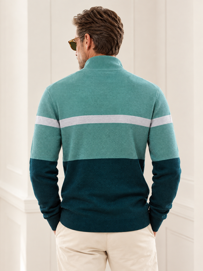 More Than Basic Men's Midweight Golf Quarter Zip Sweater