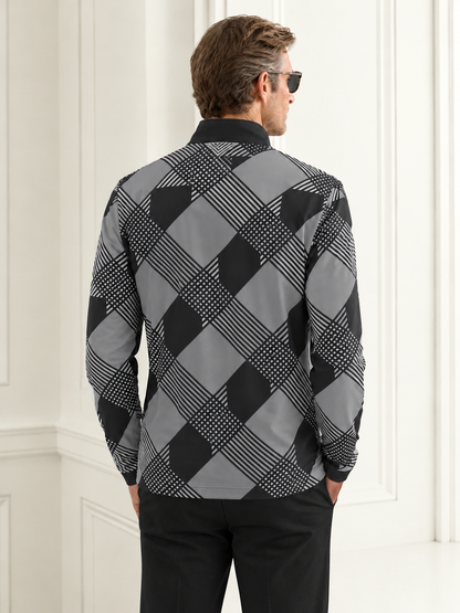 Equestrian Heritage Men's Lightweight Golf Shirt Quarterzip UPF50+