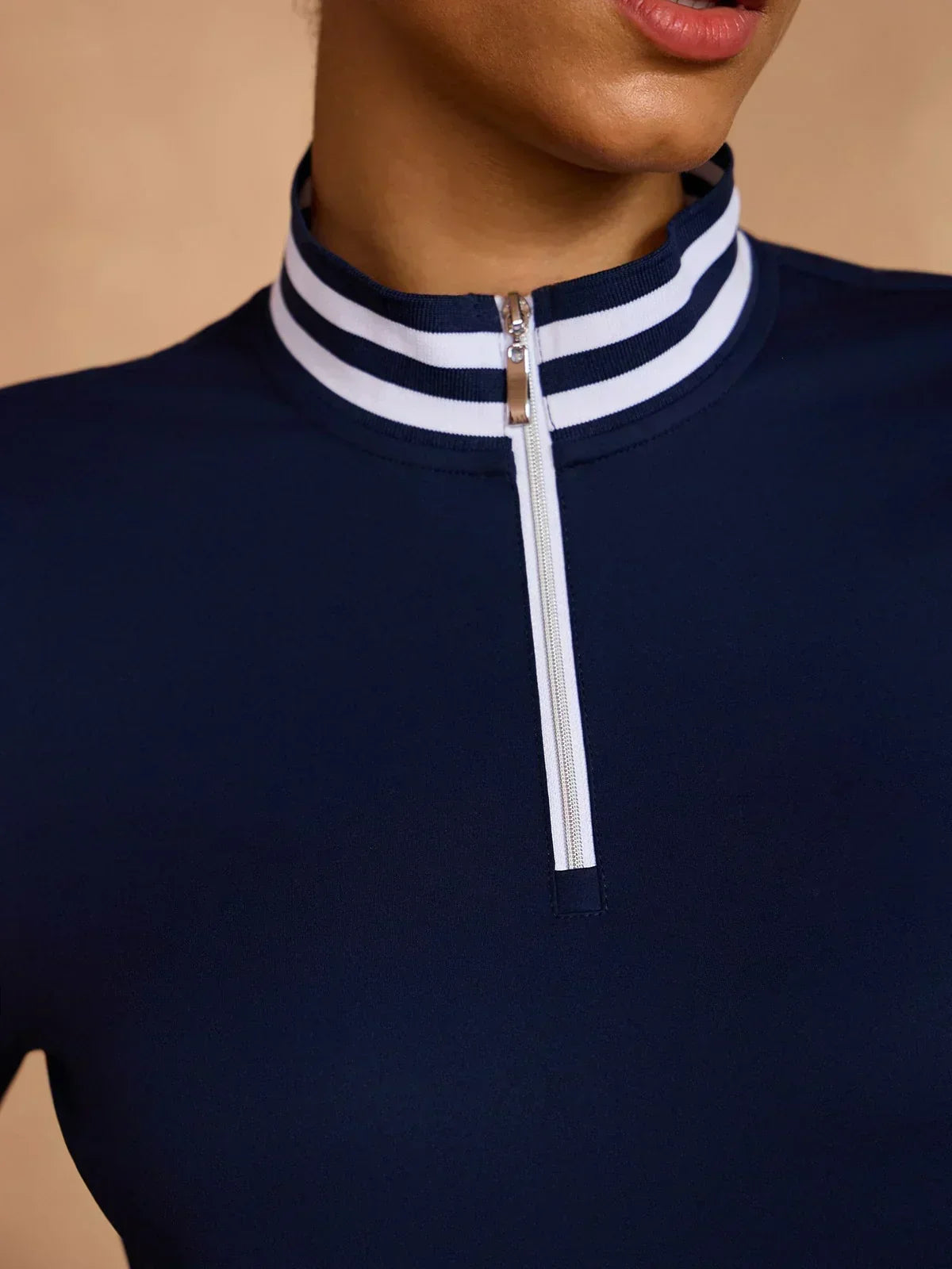 Navycore Women' Long Sleeve Golf Shirt Quarterzip UPF50+