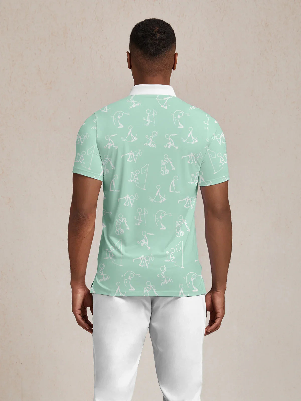 Hyper-prep Polo Top Uomo con Collo a Coste UPF50+