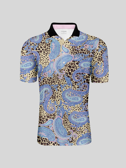 Paisley Heritage Men's Ribbed Collar Polo Top UPF50+
