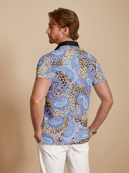Paisley Heritage Men's Ribbed Collar Polo Top UPF50+