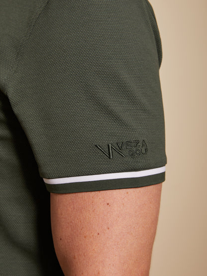 Custom Embroidery or Fit Men's Cotton-Silk Blend Polo Top