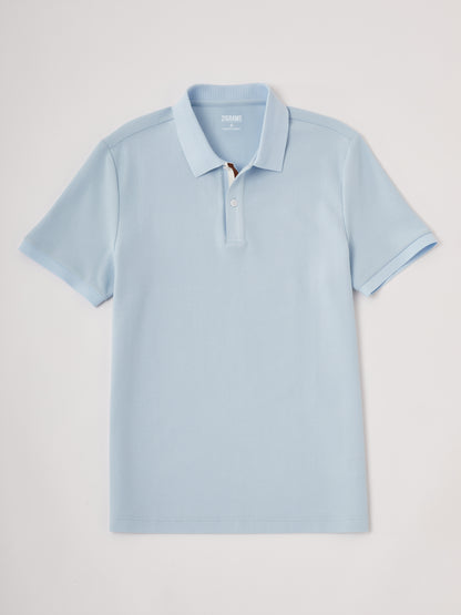 PearlTex Men's Piqué Cotton-Linen-Silk Polo Top