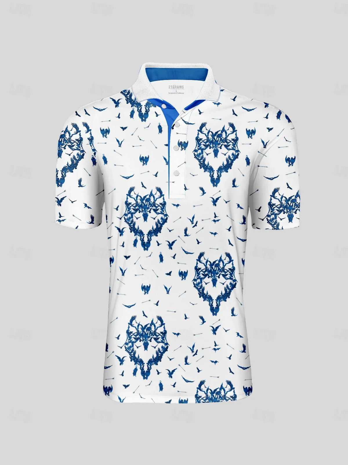 Wildlife Party Herren Poloshirt mit Rippkragen LSF 50+