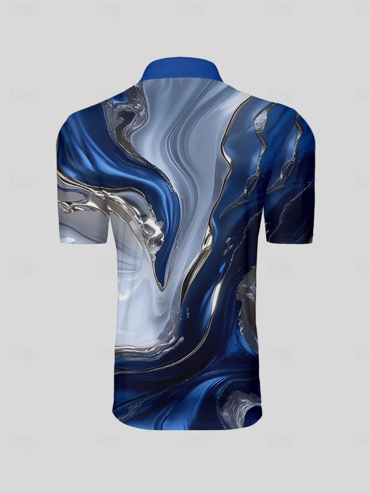 Inked Skins Herren Polo-Top mit geripptem Kragen LSF 50+
