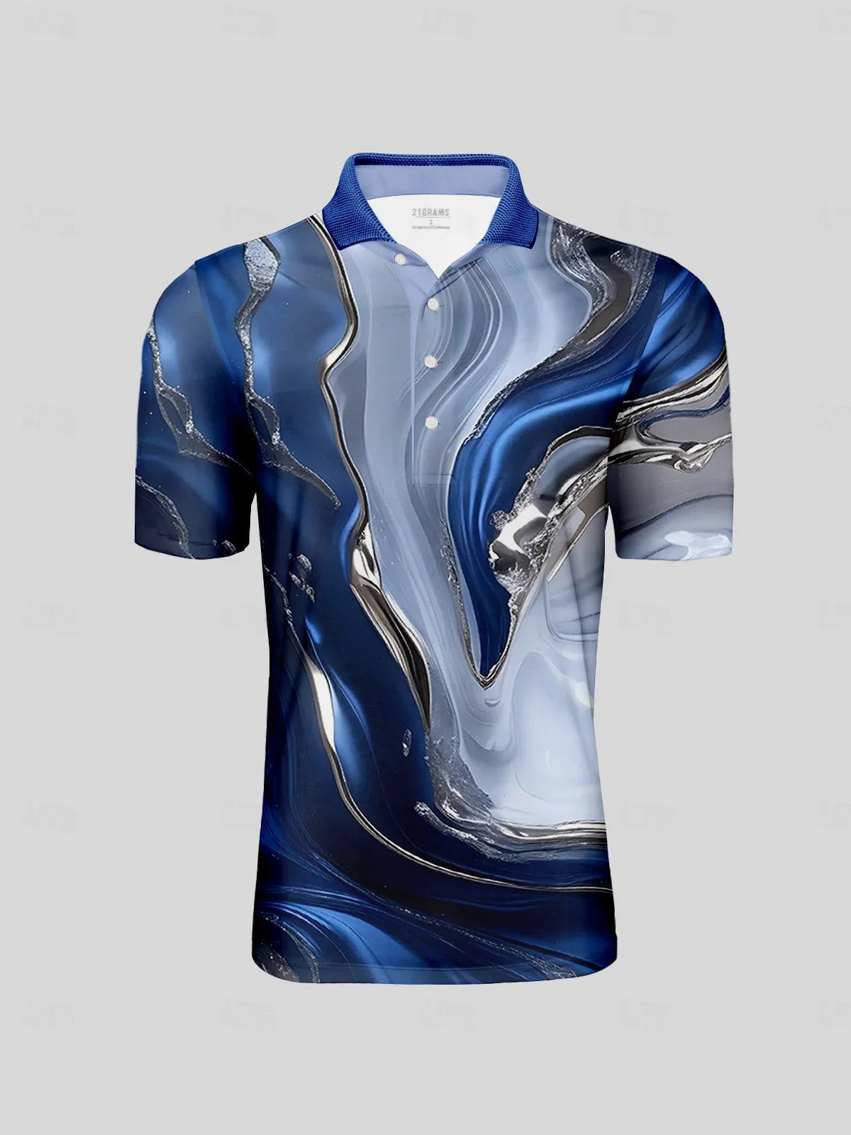 Inked Skins Herren Polo-Top mit geripptem Kragen LSF 50+