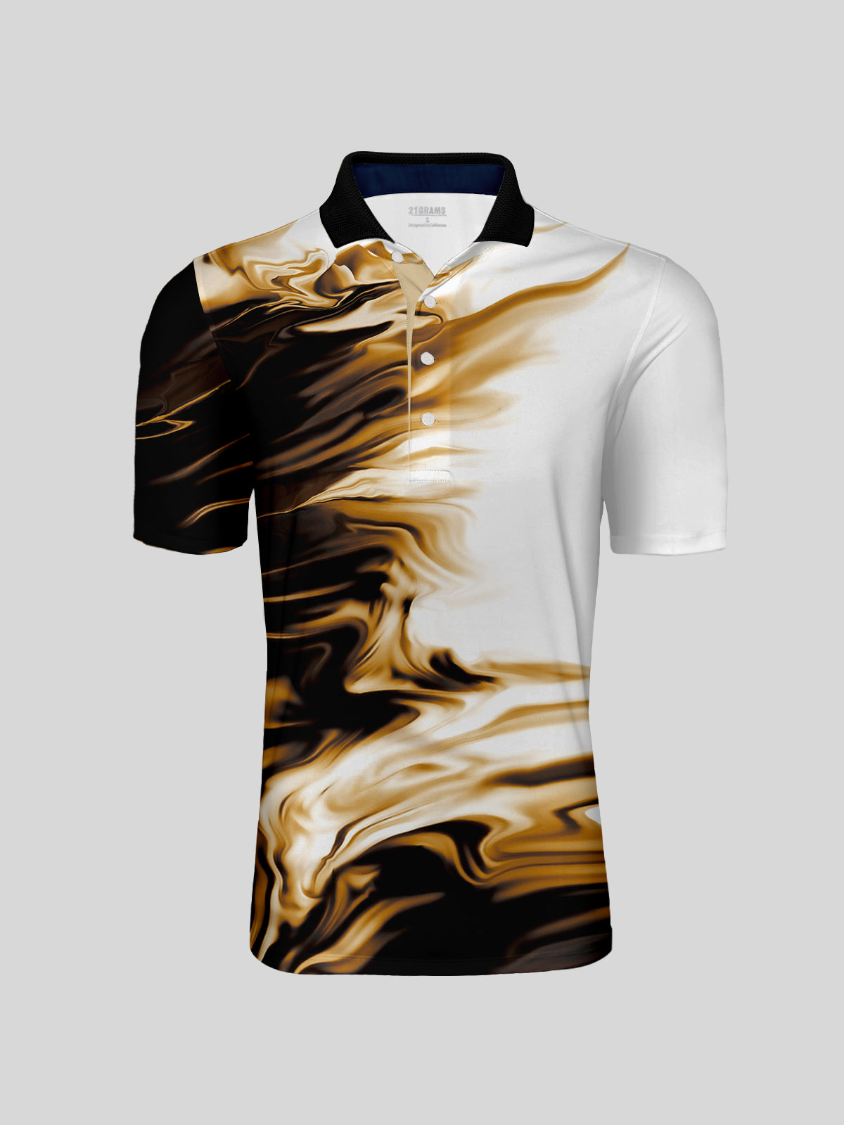 Inked Skins Camisa Polo para Hombre con Cuello de Canalé UPF50+