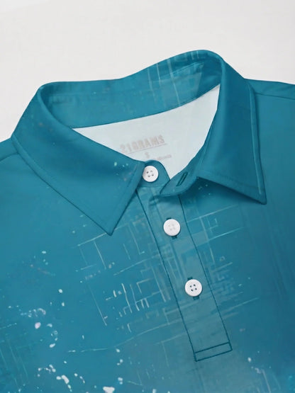 Hyped-up Tropisches Poloshirt für Herren UPF50+