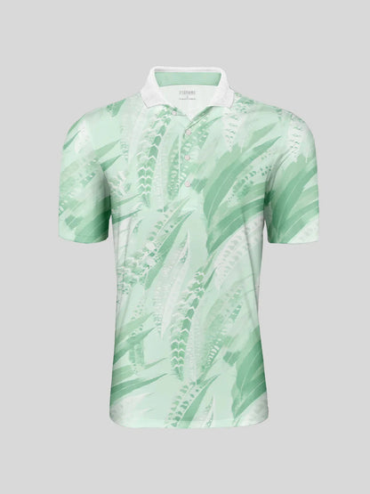 Wildlife Party Top Polo da Uomo con Collo a Coste UPF50+