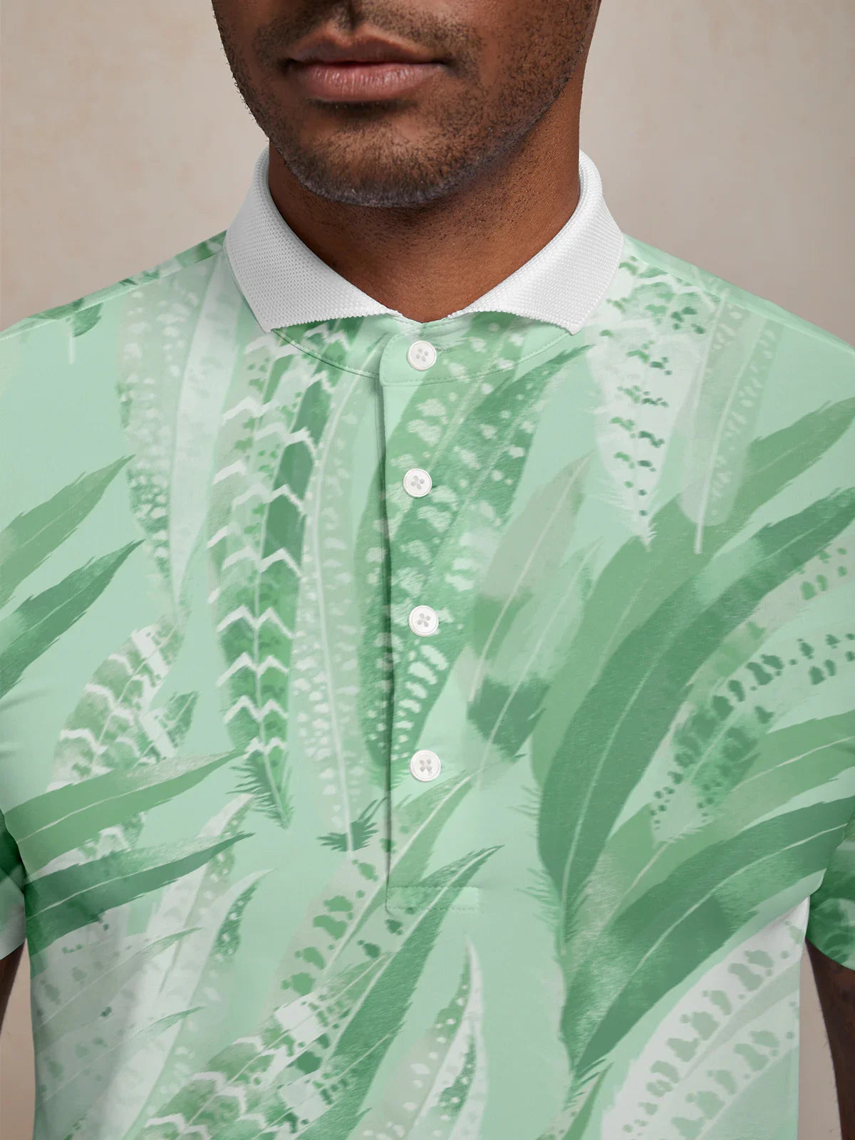 Wildlife Party Top Polo da Uomo con Collo a Coste UPF50+