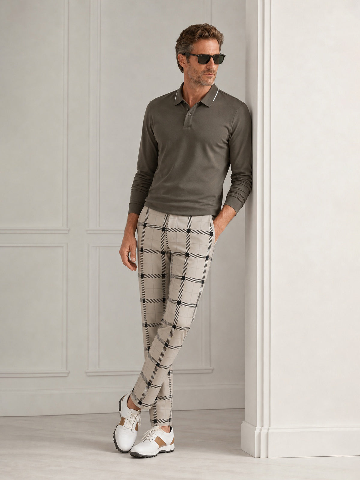Fairway Patchwork Men's Stretch Golf Pants