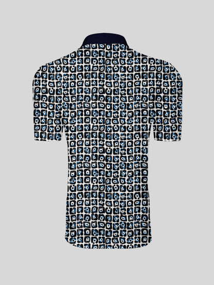 Playful Nautical Men's Polo Top UPF50+