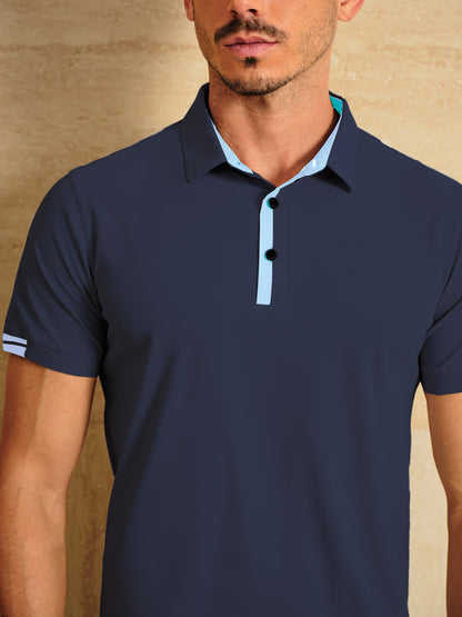 More Than Basic Men's Golf Shirt Quarterzip UPF50+
