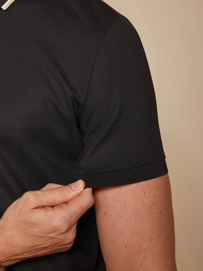 NyCool Men's Waffle-Knit Polo Top