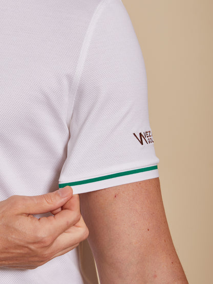 Custom Embroidery or Fit Men's Cotton-Silk Blend Polo Top