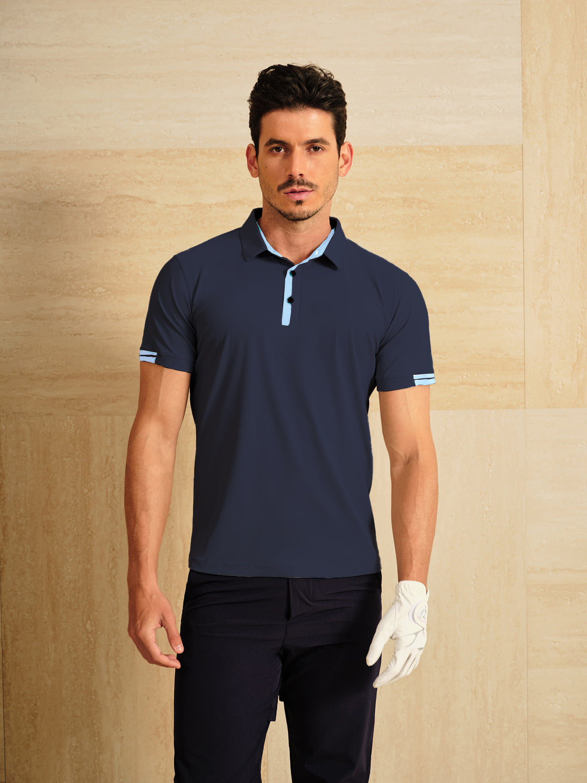 More Than Basic Men's Golf Shirt Quarterzip UPF50+