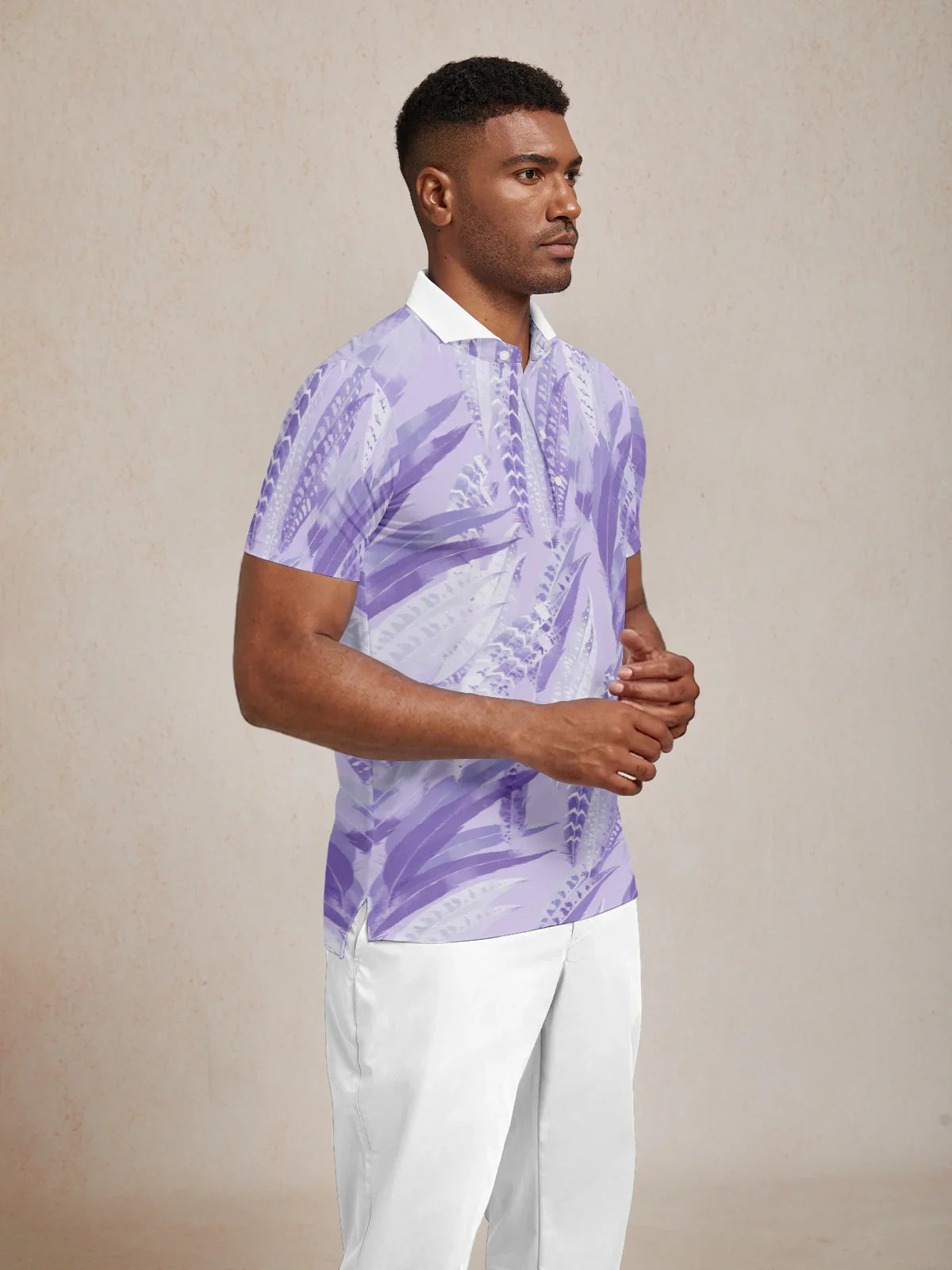 Wildlife Party Top Polo da Uomo con Collo a Coste UPF50+