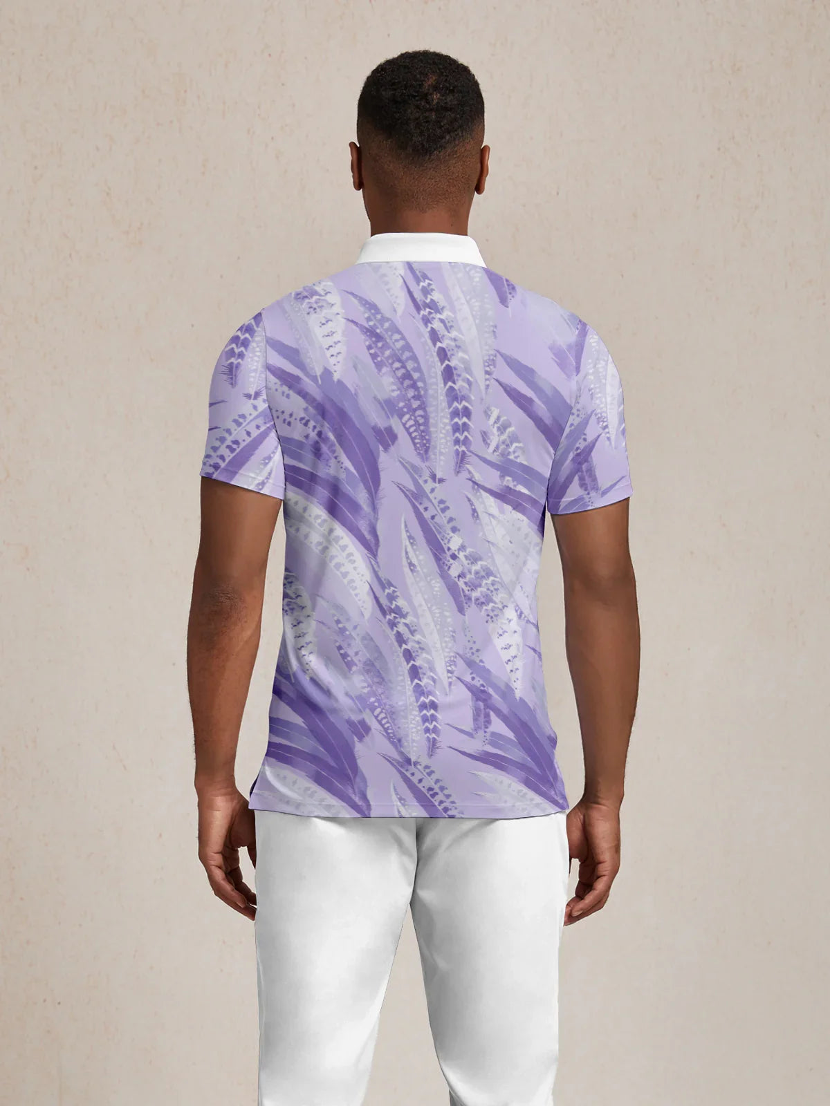 Wildlife Party Top Polo da Uomo con Collo a Coste UPF50+