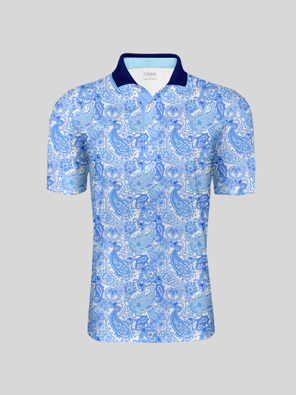 Paisley Heritage Men's Ribbed Collar Polo Top UPF50+